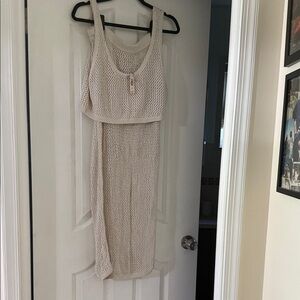 Victoria's Secret Beige Knit Swim Coverup